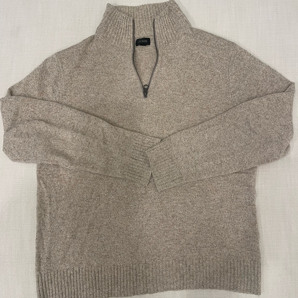 JCrew Lightweight Quarter Zip Sweater